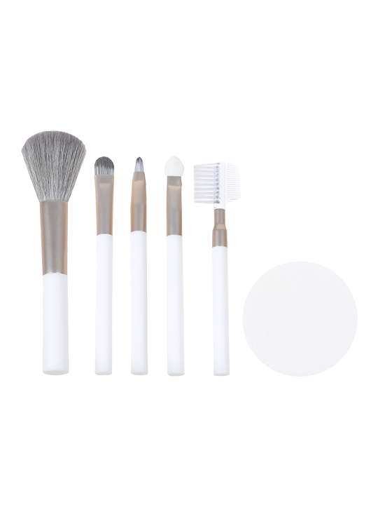 Cosmetic Tool Kit- 5 Cosmetic Brushes & foundation Sponge